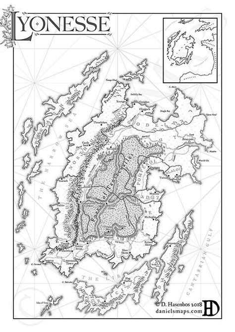 Akratic Wizardry: Lyonesse map draft