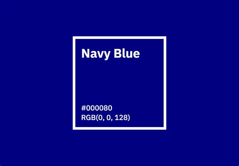 Navy Blue Color - Hex, RGB, CMYK, Pantone | Color Codes - U.S. Brand Colors