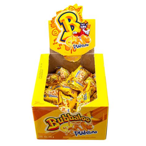 Bubbaloo Gum Banana 1/50 ct | Los Compadres Distributor