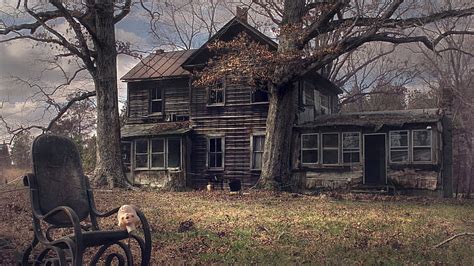 HD wallpaper: house, farmhouse, abandoned, property, haunted house ...