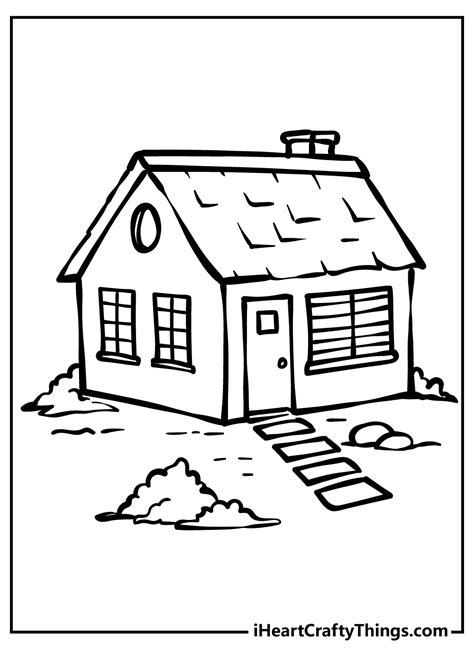 Coloring Pages Of A House - Free Printable Templates