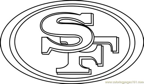 San Francisco 49ers Logo Coloring Page for Kids - Free NFL Printable ...