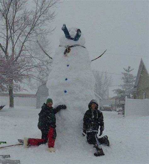 Massive Snow Monster Appears In Wauseon - The Village Reporter