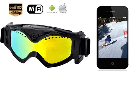 Ski goggles with FULL HD camera and UV filter + WiFi | Cool Mania