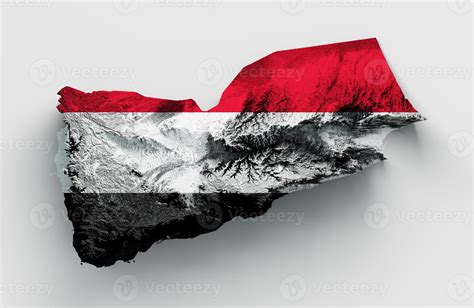 YEMEN Map, Relief map of Yemen 3D illustration 8897610 Stock Photo at ...