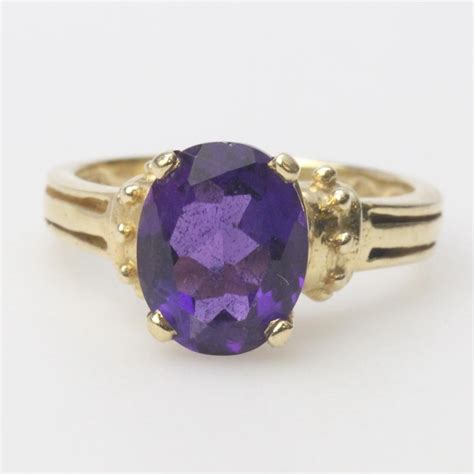 13kt Gold 3.2g Purple Stone Ring | Property Room