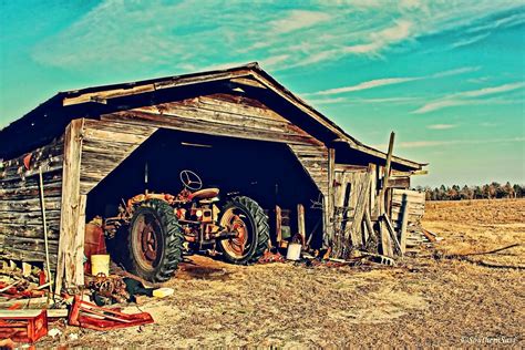 Old Farm with Tractor and Barn | hope you are all doing well and I will ...