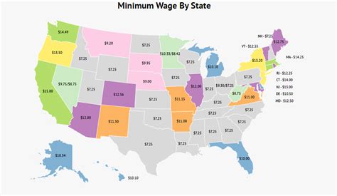 Minimum Wage By State [2023] - Zippia