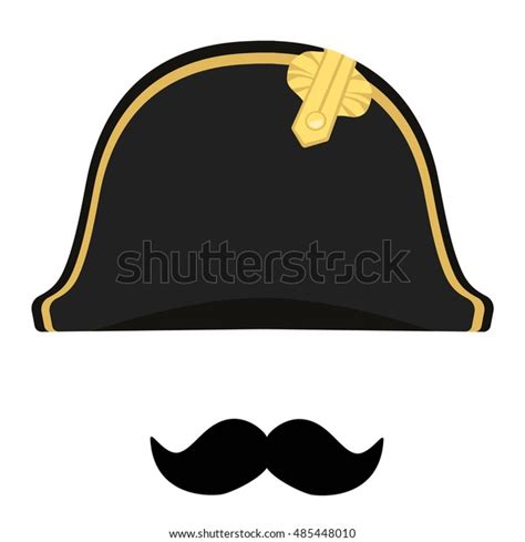 Vector Illustration Black Napoleon Bonaparte Hat Stock Vector (Royalty ...