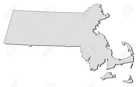 Massachusetts Outline Vector at Vectorified.com | Collection of ...