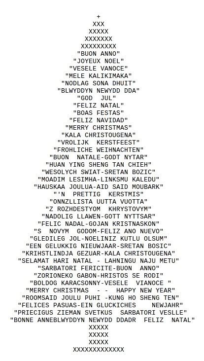 small Christmas ascii art | Scoop.it