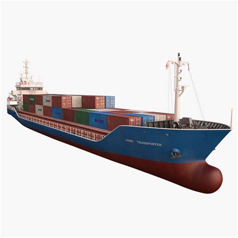 Container ship 3D Model $49 - .max .3ds .obj - Free3D