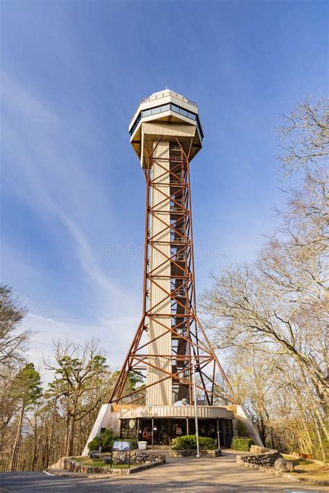 Sunny View of the Hot Springs Mountain Tower Stock Image - Image of ...