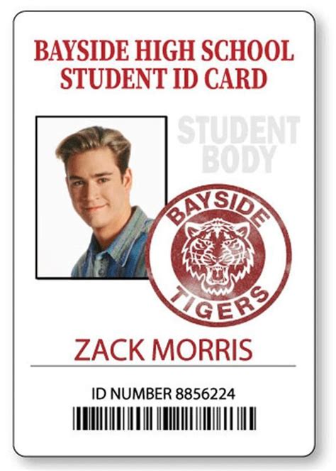 ZACK MORRIS Bayside High Saved By The Bell Name Badge with MAGNET ...