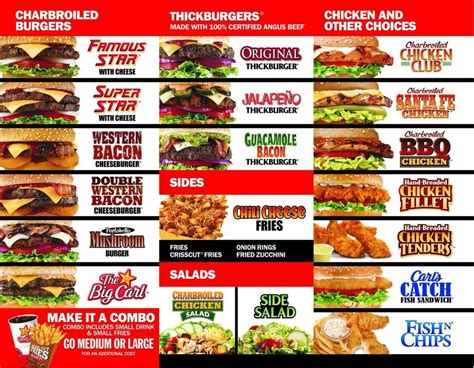 Carl's Junior Menu | Menu and Prices