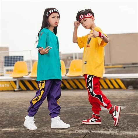 Boy Street Dance Girls Jazz Dance Costumes for Girls Kids S Hip Hop ...