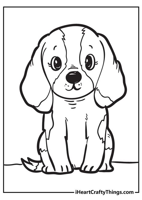 Baby Dog Printable Coloring Pages