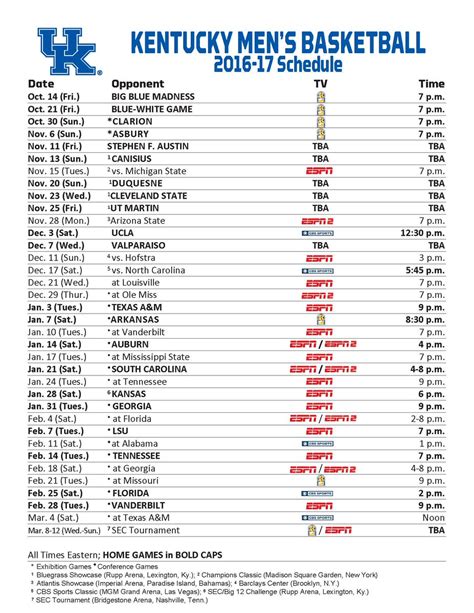 The Kentucky Basketball Schedule is Complete - On3