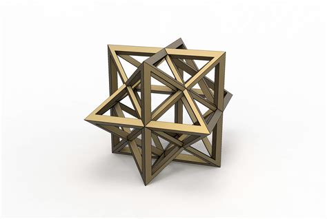 Wireframe Rhombic Dodecahedron - 3D Model by 3dsldworks