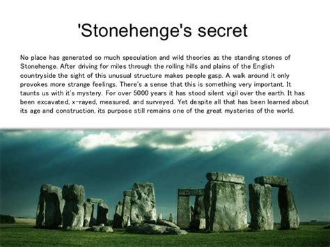 Mystery of STONEHENGE