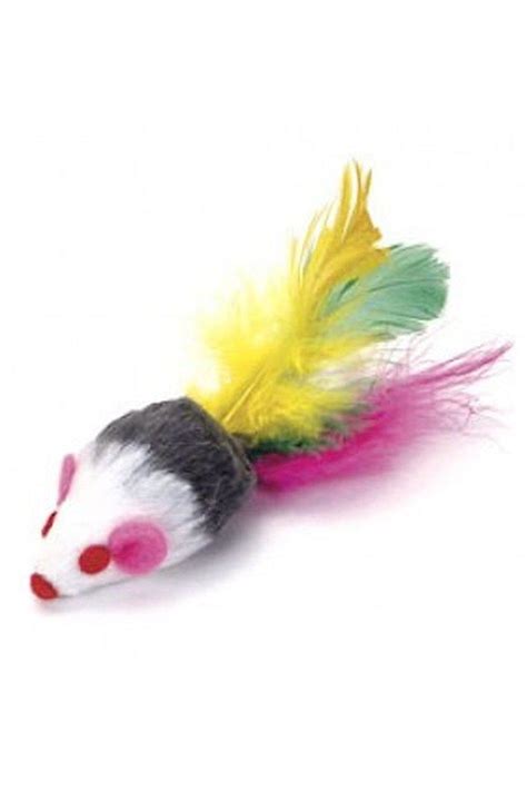 Go Cat Feather Tailed Mice 2" Cat Toy in Austin, Texas – Tomlinson's Feed