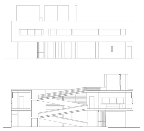 Villa Savoye Ground Floor Plan