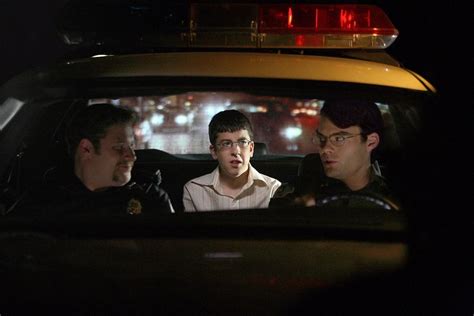 Superbad: Fogell with Officers Slater & Michaels - Christopher Mintz ...