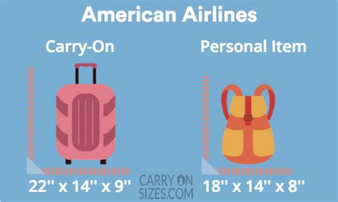 AMERICAN AIRLINES (AA) Carry On Size, Fees, Limits [2021] – Carry on Sizes