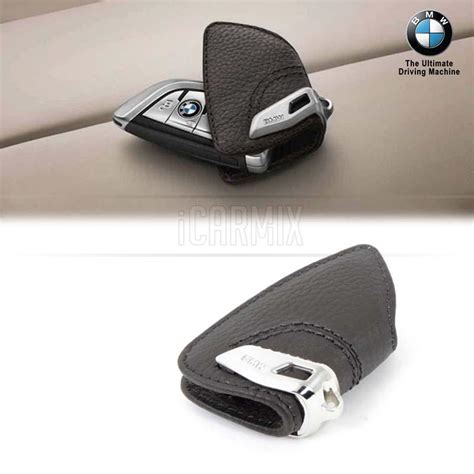 Genuine BMW Leather Key Fob Holder Case For - Brown - iCARMIX Auto ...