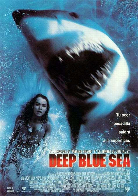 Deep blue sea [1999] | Deep blue sea movie, Blue sea movie, Deep blue ...