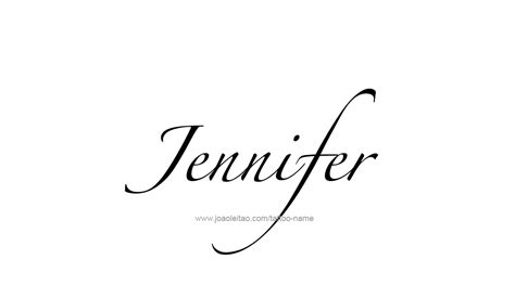 Jennifer Name Tattoo Designs