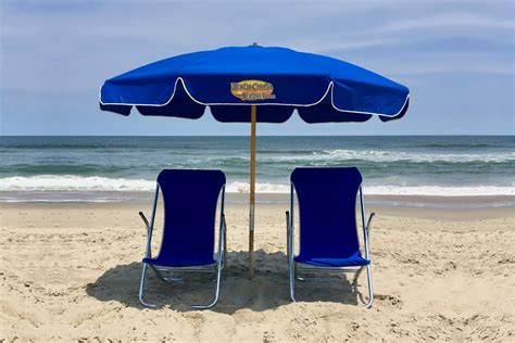 1 Umbrella & 2 Beach Chairs | obxBeachCabanaServices.com