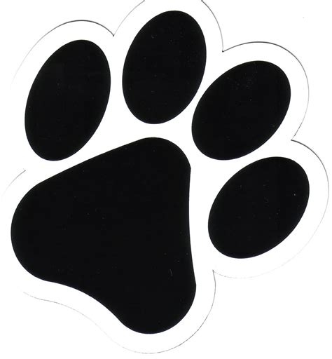 Paw print tattoos on dog paw prints scroll clipart 3 8 - Clipartix