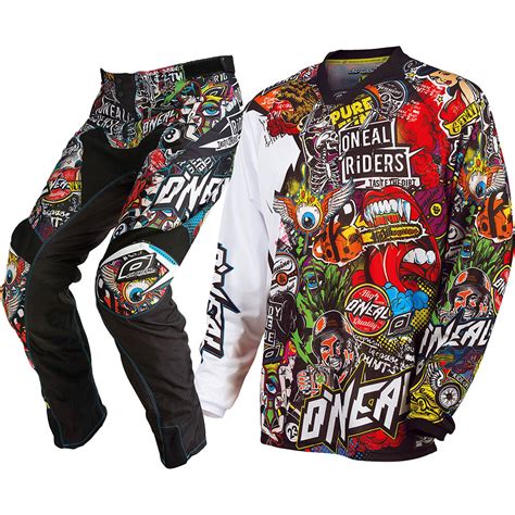 Oneal Mx NEW 2017 Mayhem Crank Dirt Bike Black Multi Adult Motocross ...