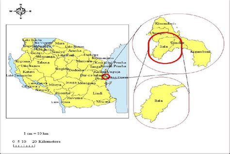 A Map Showing the Study Area, Ilala Municipal Council in Dar Es Salaam ...