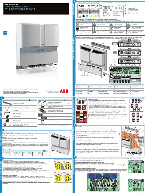 ABB Inverter Installation Manual | PDF | Power Inverter | Electrical ...