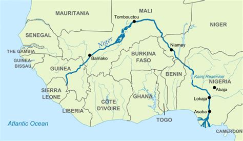 Niger River Map | Wondering Maps