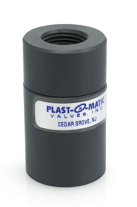 Plast-O-Matic CKD025V-PV Plast-O-Matic Check Valve: Single Flow, Inline ...