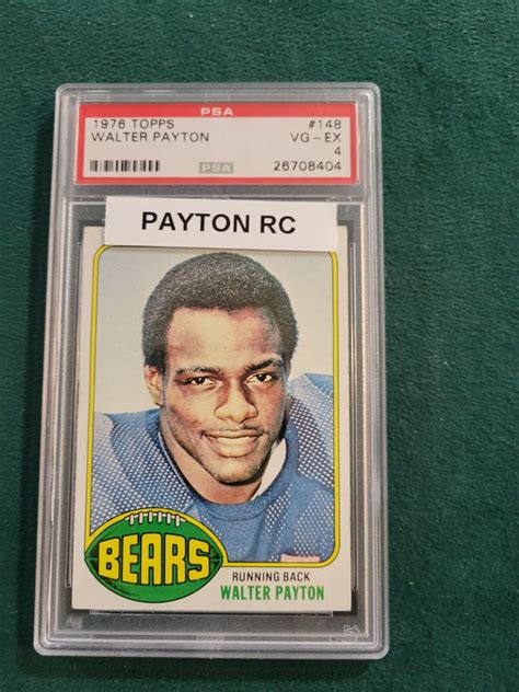 1976 Topps #148 Walter Payton Rookie Card PSA 4 - Viking Sportscards ...