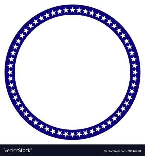 Star Circle Border SVG