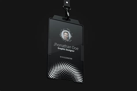 Free vertical id card mockup – Original Mockups