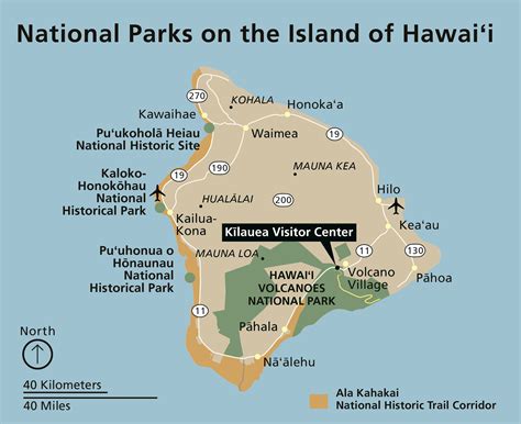 Map Of Hawaii Volcanoes National Park