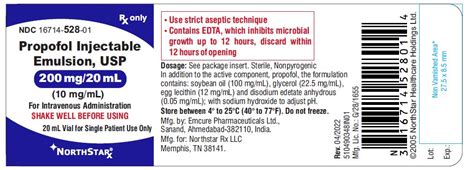 Propofol Package Insert / Prescribing Information - Drugs.com