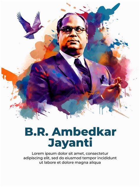 Banner design of happy Ambedkar jayanti template | Premium AI-generated PSD