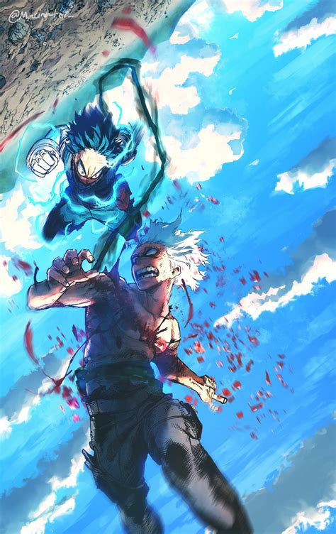 Deku vs Shigaraki | Anime, Anime art, Hero wallpaper