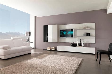 Tv Unit Design For Living Room With Wallpaper | Baci Living Room