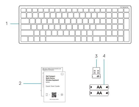 Dell Compact Multi-Device Wireless Keyboard KB740 Usage and ...