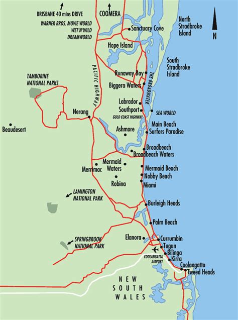 Gold Coast Map