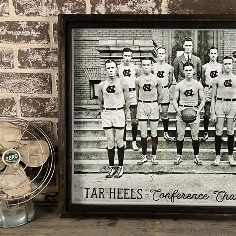 Old Tar Heels photo - framed in reclaimed wood