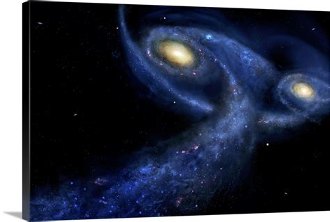 The predicted collision between the Andromeda galaxy and the Milky Way ...